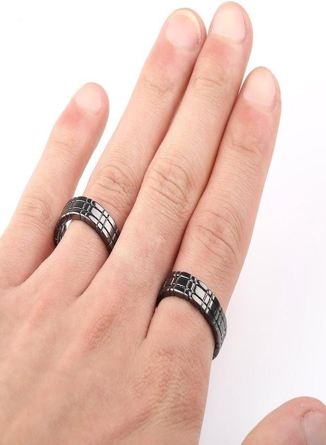 مايلز ماجيك خدعة سحرية من مايلز ماجيك: حلقات هيمبر المتشابكة | حلقات مستعارة تتصل وتنفصل فوراً | تأثير سحري للعروض القريبة، والشوارع، والمسرح | 23 مم × 19 مم (أسود) - Image 3